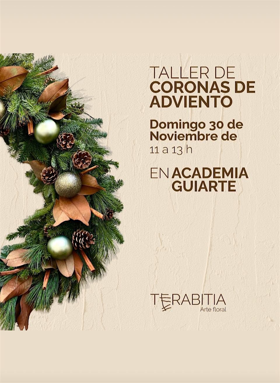 TALLER DE CORONAS DE ADVIENTO