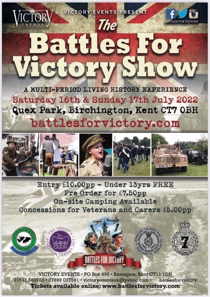 Battles For Victory Show 2022 | Quex View Road, Birchington, CT7 9