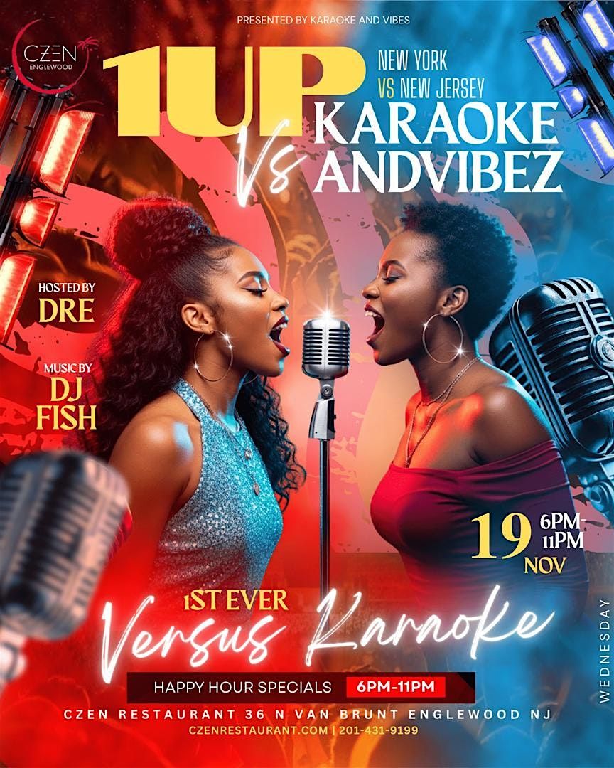 1UP: New York vs New Jersey \u2013 The Ultimate Karaoke Showdown!