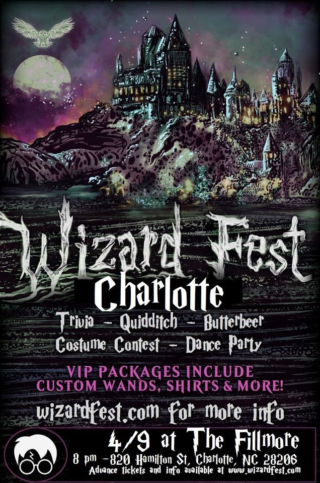 Harry Potter Party Charlotte! The Fillmore Charlotte April 9, 2022