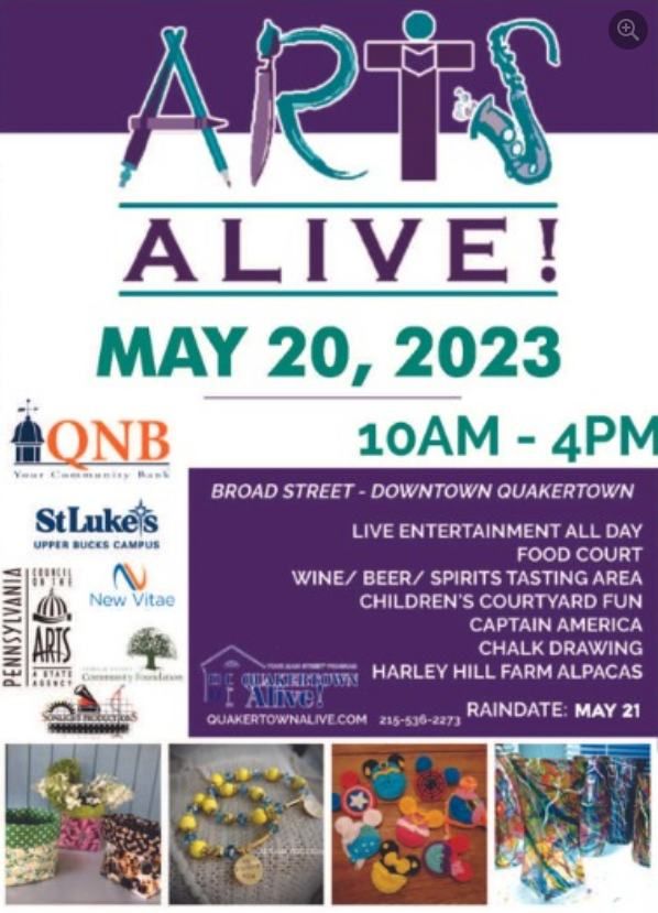 Arts Alive Quakertown Alive! May 20, 2023
