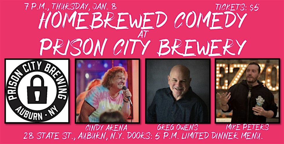 Homebrewed Comedy at Pr*son City Brewery
