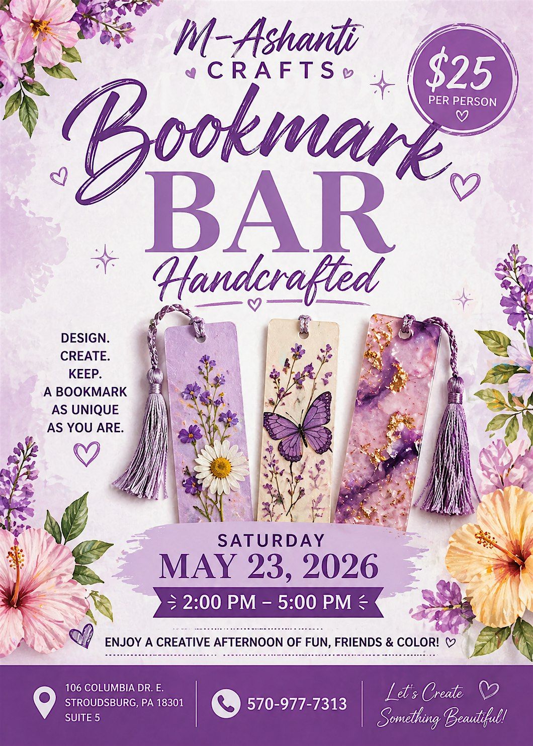 Bookmark Bar Handcrafted