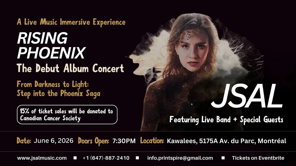 Rising Phoenix: The Debut Album Concert (Montreal, QC) at Kawalees ...