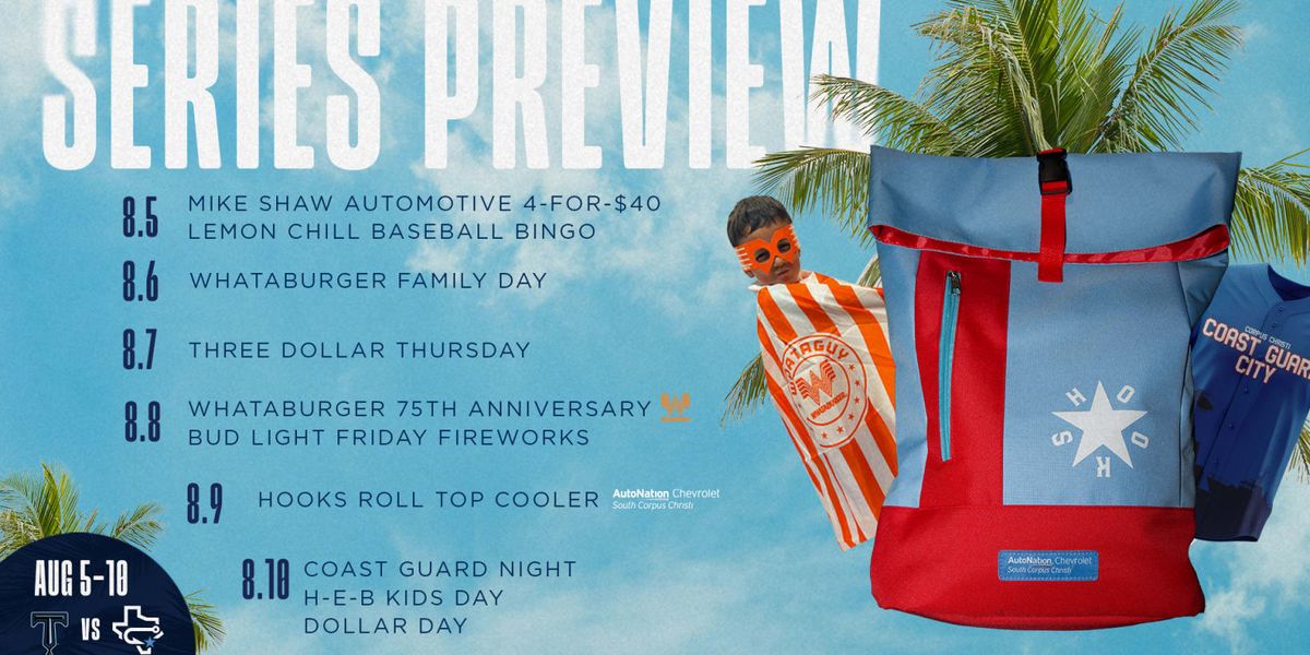 Frisco RoughRiders at Corpus Christi Hooks at Whataburger Field