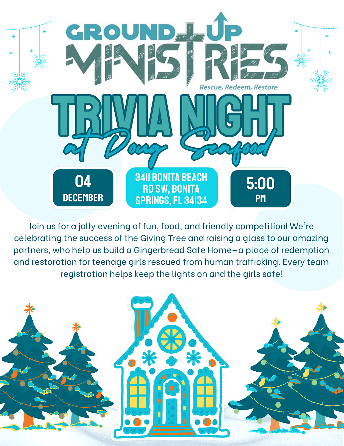 Ground Up Ministries Trivia Night at Doug's Seafood