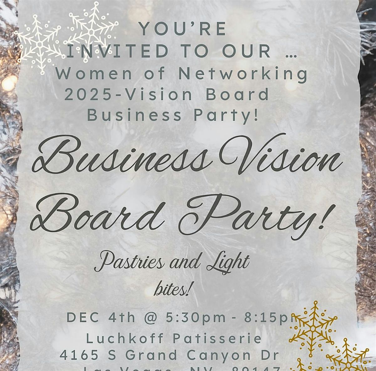 Women of Networking 2025 -Business Vision Board Party