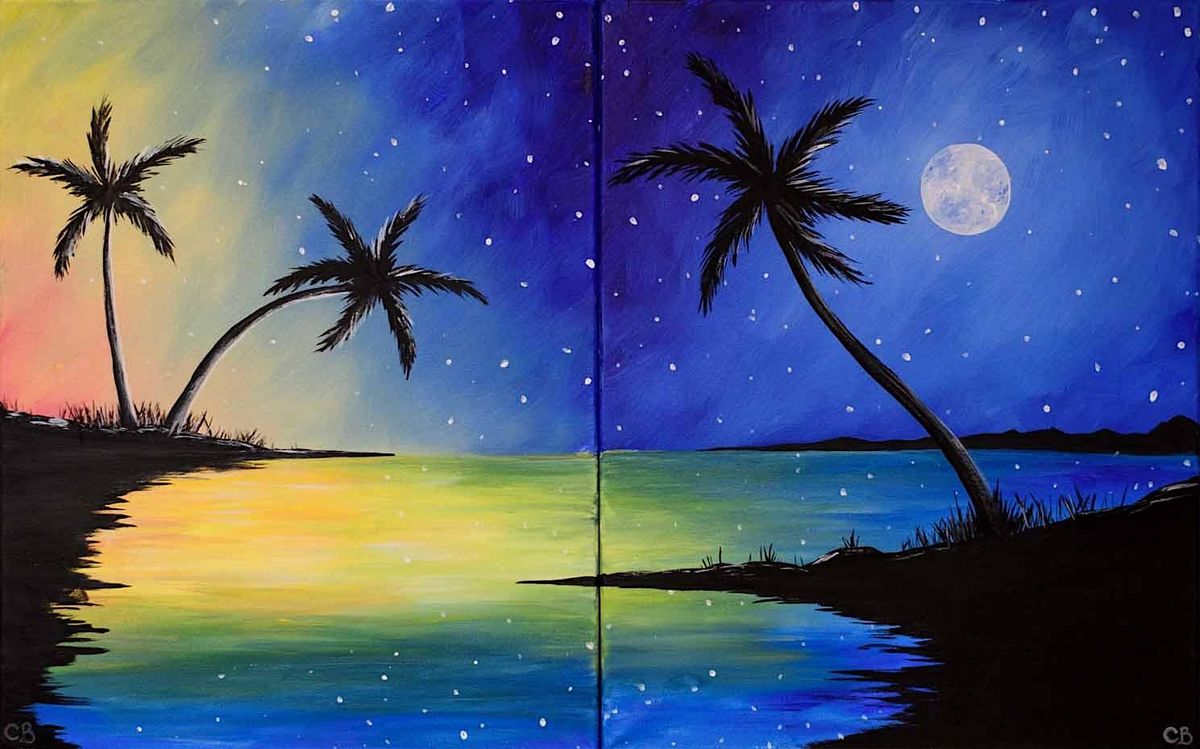 Toledo Date Night Paint and Sip Party - Love by the Moon