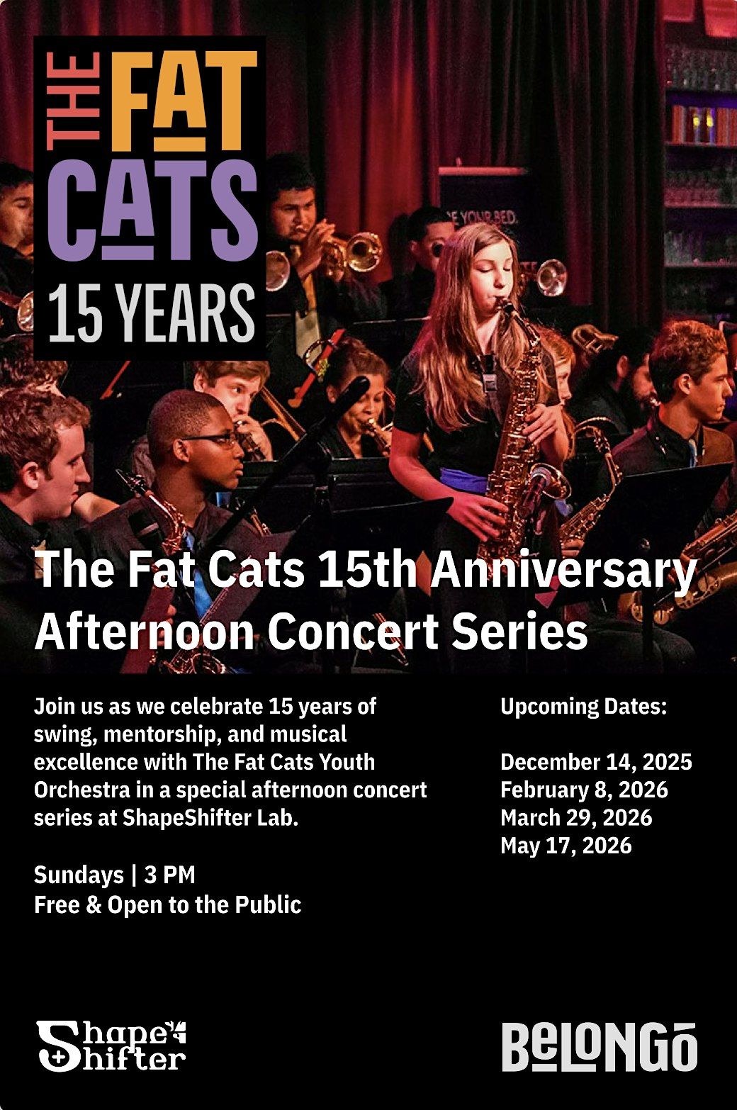 The Fat Cats 15th Anniversary Afternoon Concert Series