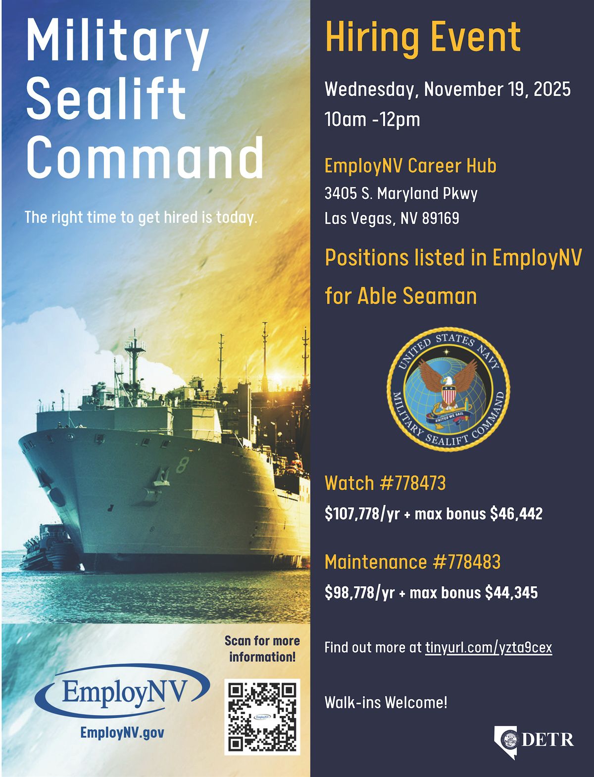 Military Sealift Command Hiring Event