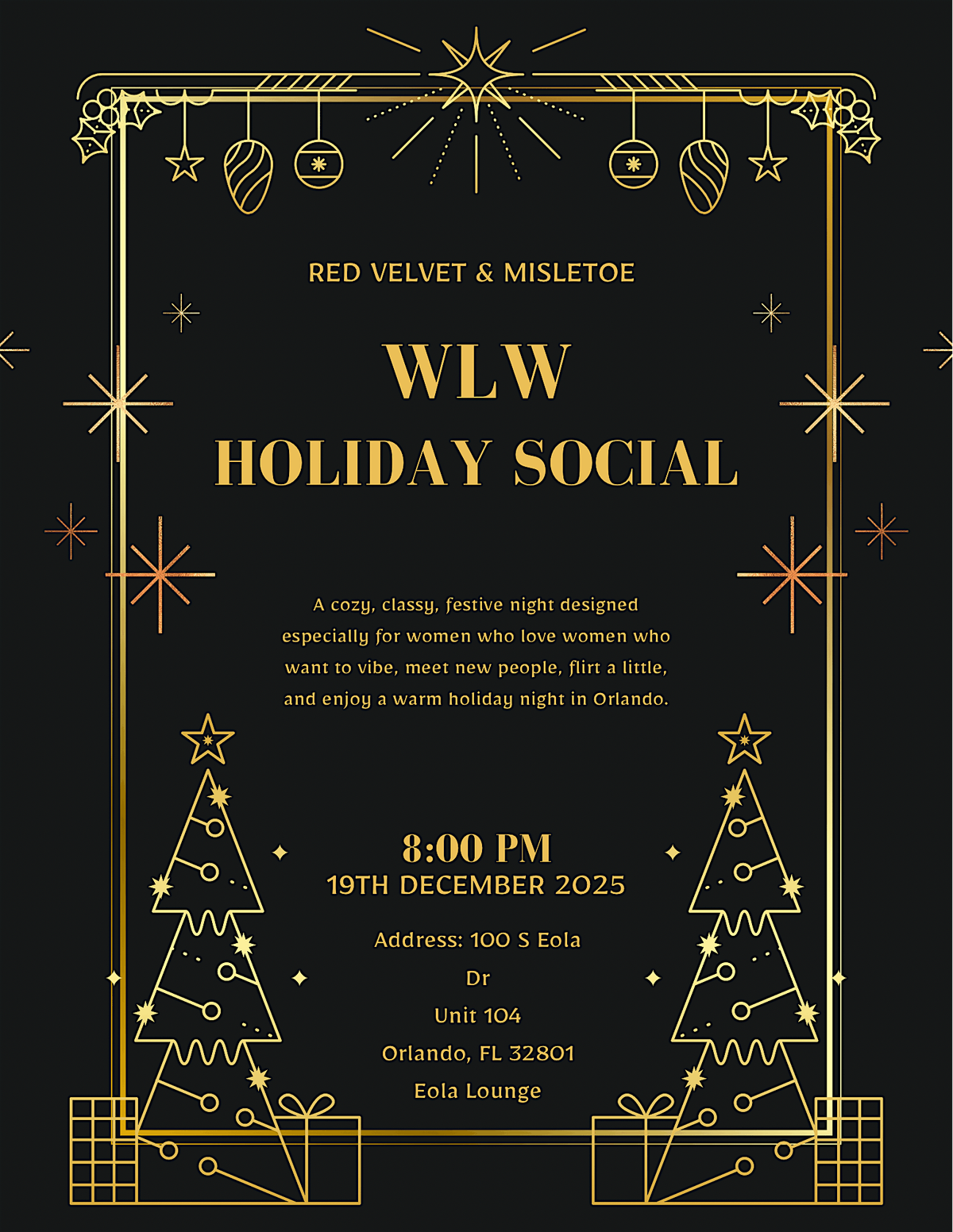 Red velvet & Mistletoe: WLW Holiday Social