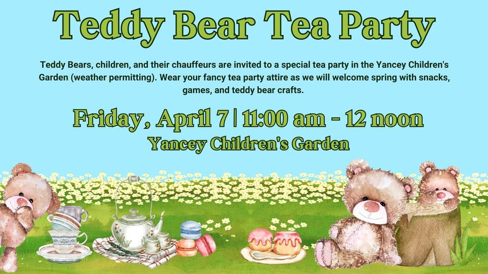 Teddy Bear Tea Party Columbus Public Library April 7, 2023
