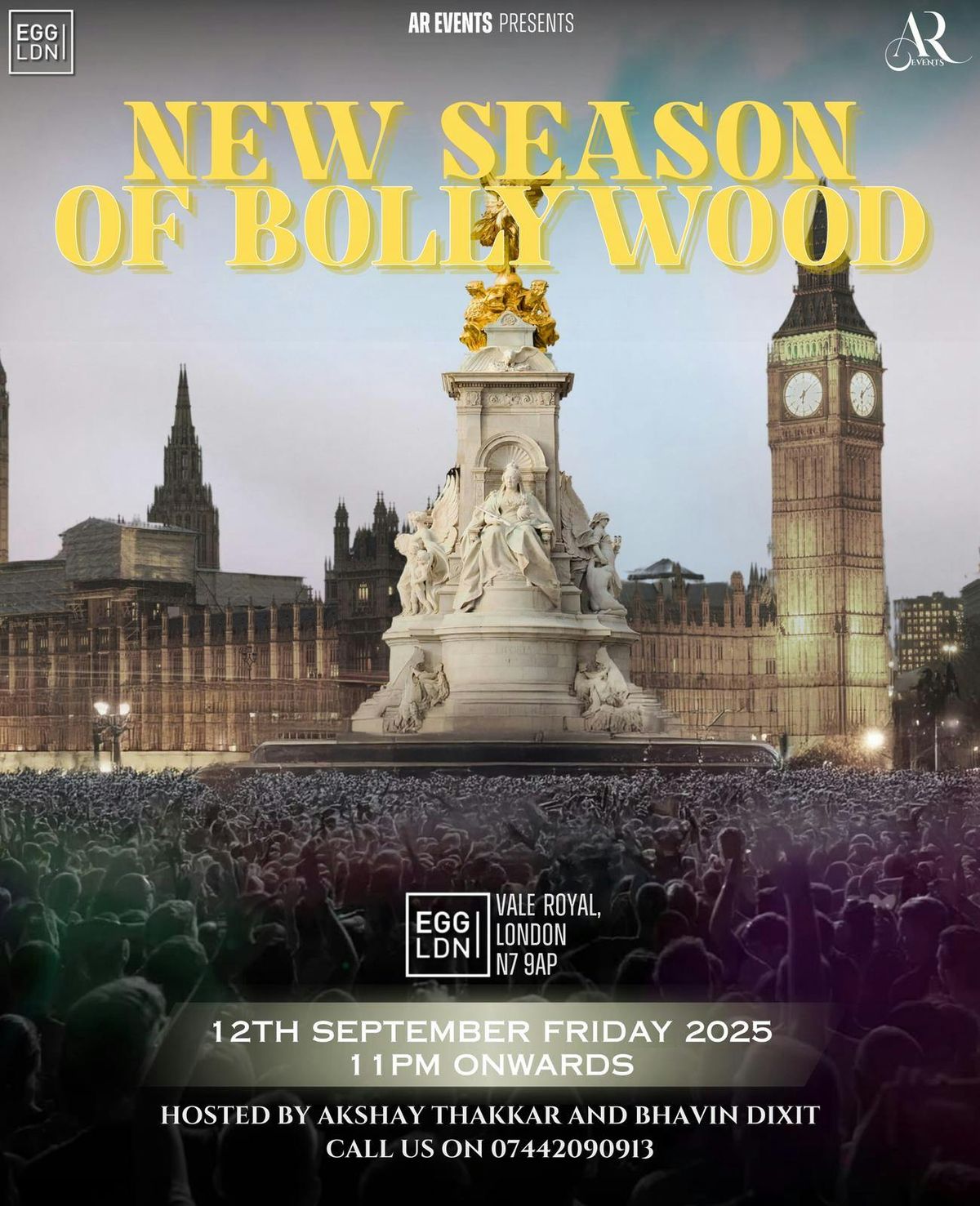 Season 2 - Bollywood Night; AR Events; EGG LONDON