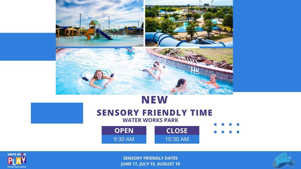 Sensory Hour at Water Works Park Denton Waterworks Water Park June