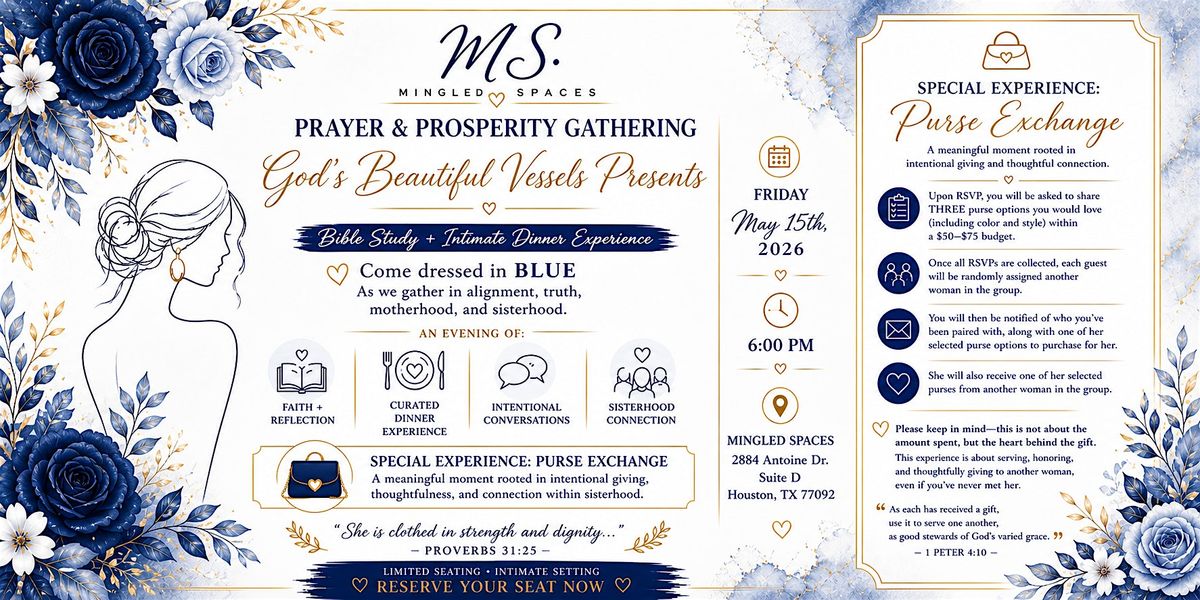 God\u2019s Beautiful Vessels Presents: Prayer & Prosperity Gathering