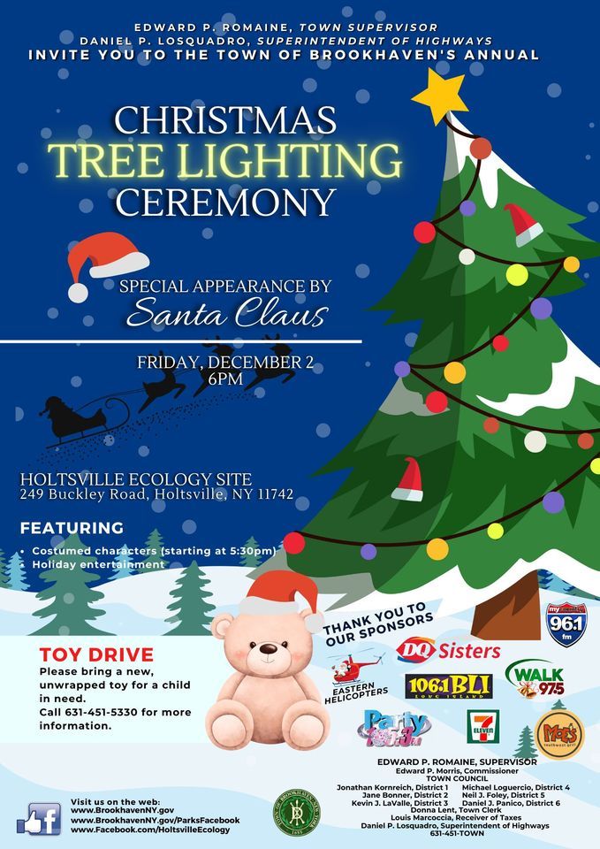 Christmas Tree Lighting Holtsville Ecology Site and Animal Preserve