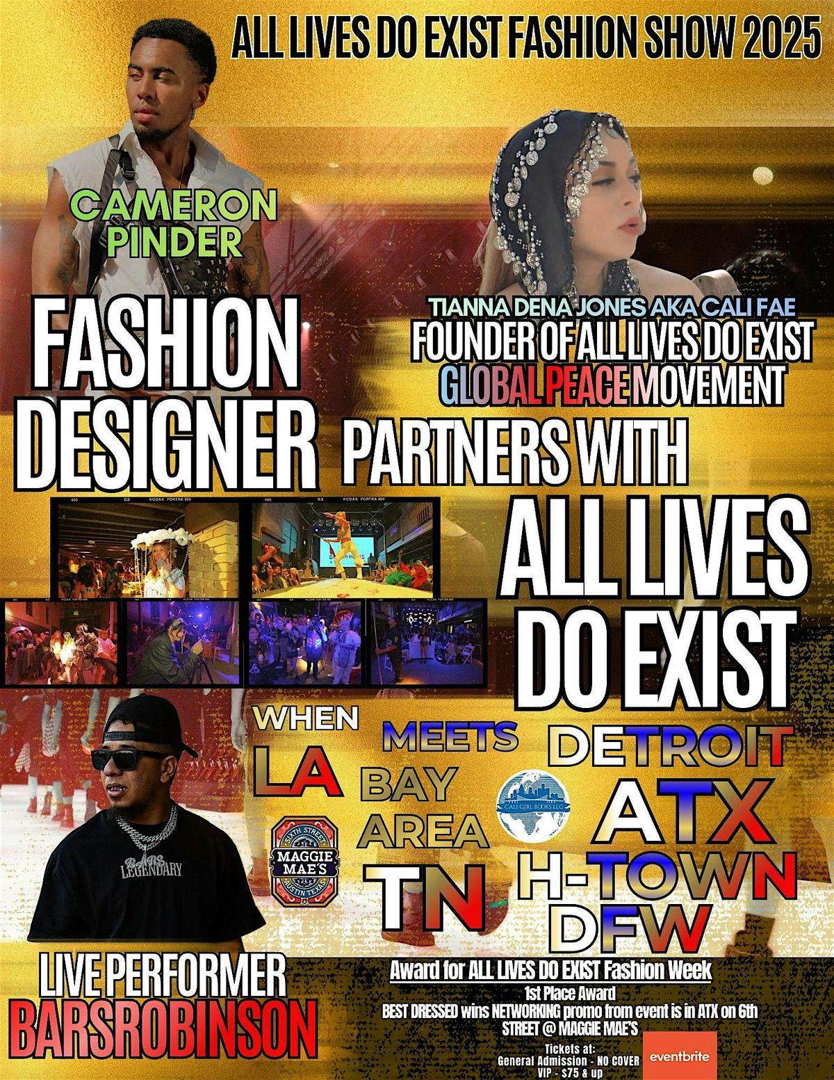 ALL LIVES DO EXIST FASHION SHOW @After Party on 6thStreet@Maggie Mae's @9PM