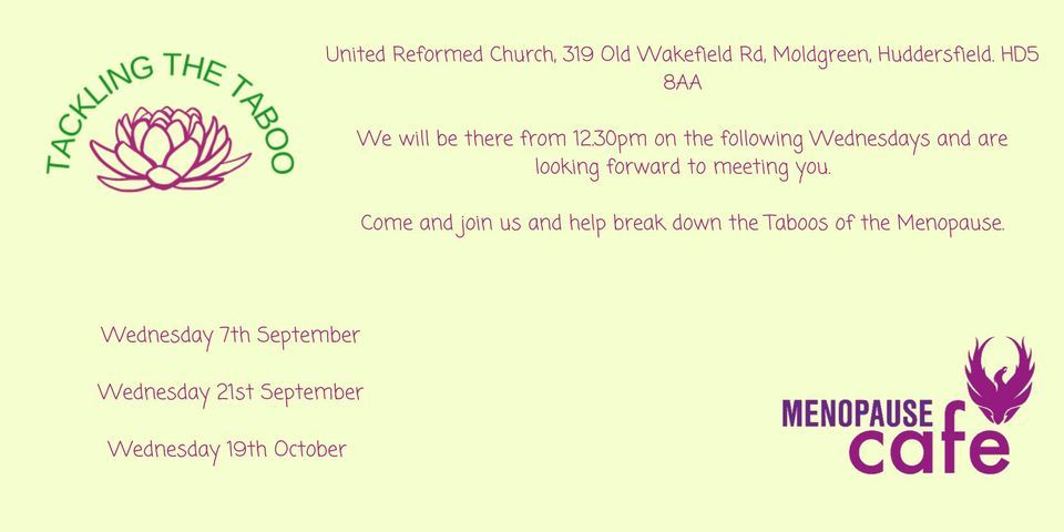 Menopause Cafe, Huddersfield