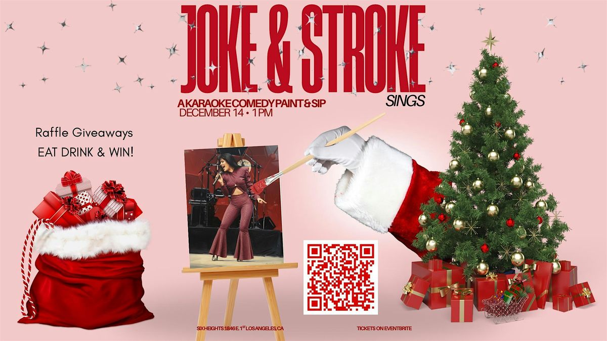 Joke and Stroke Sings, a karaoke Comedy Paint and Sip