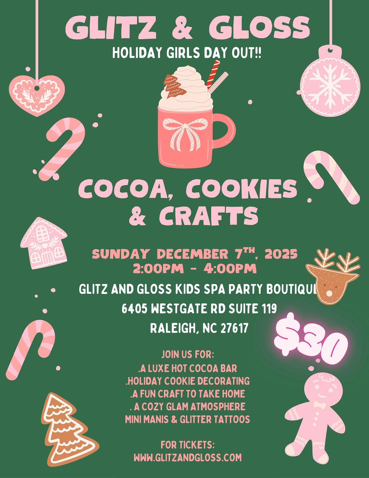 Cocoa, Cookies & Crafts
