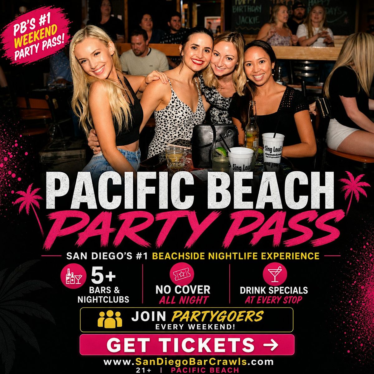 Pacific Beach Memorial Day Weekend Experience Party Pass