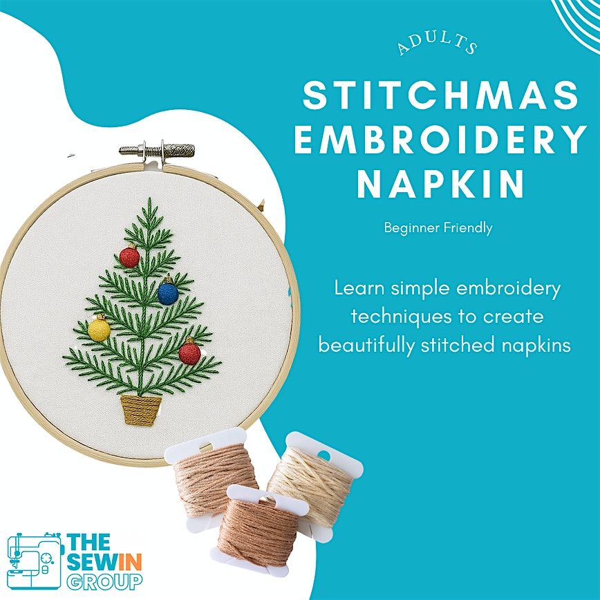 Stitchmas Embroidery Napkin