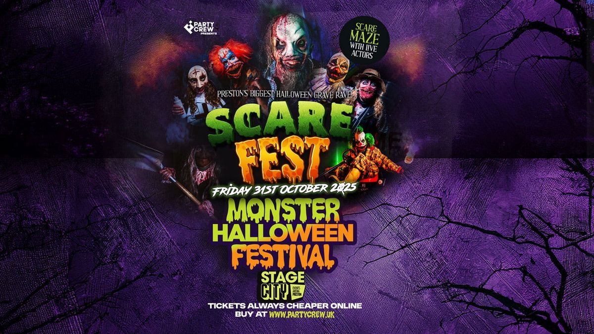 SCARE FEST - INDOOR HALLOWEEN RAVE ft LIVE SCARE MAZE