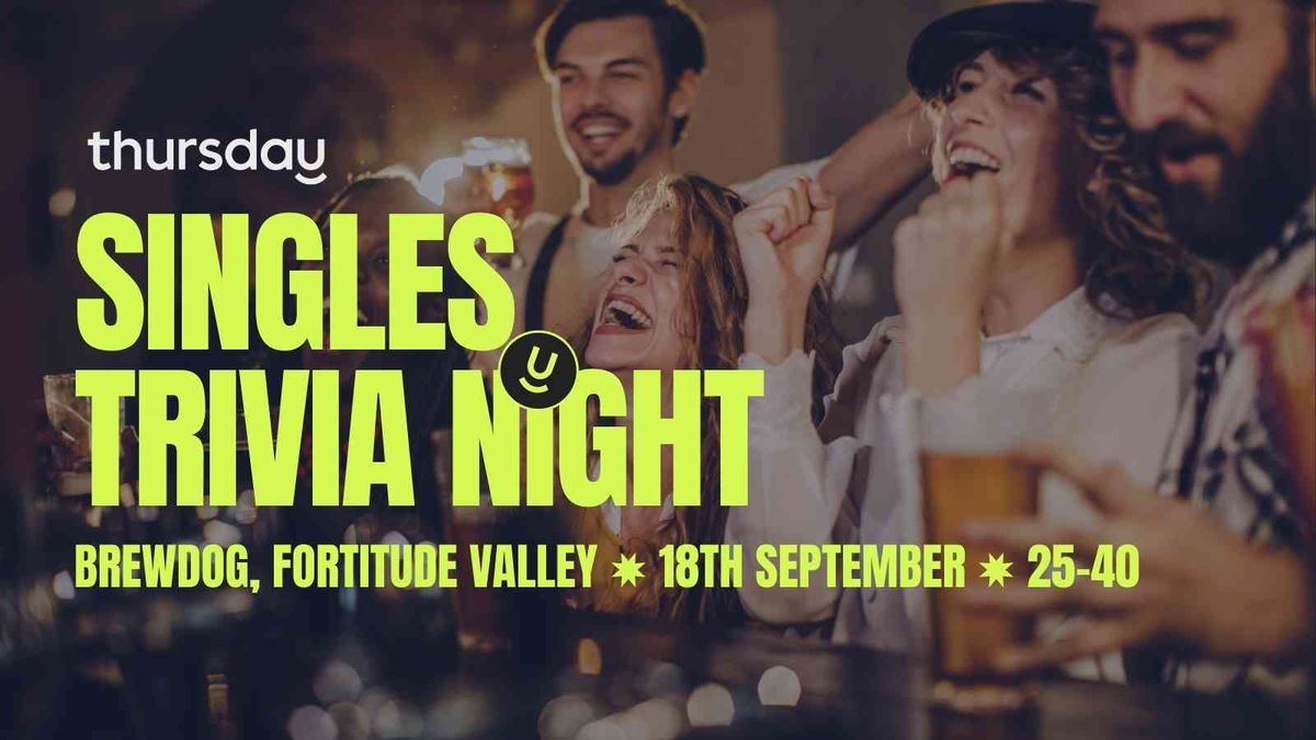 Thursday | BrewDog - Trivia Night (25-40) | Fortitude Valley