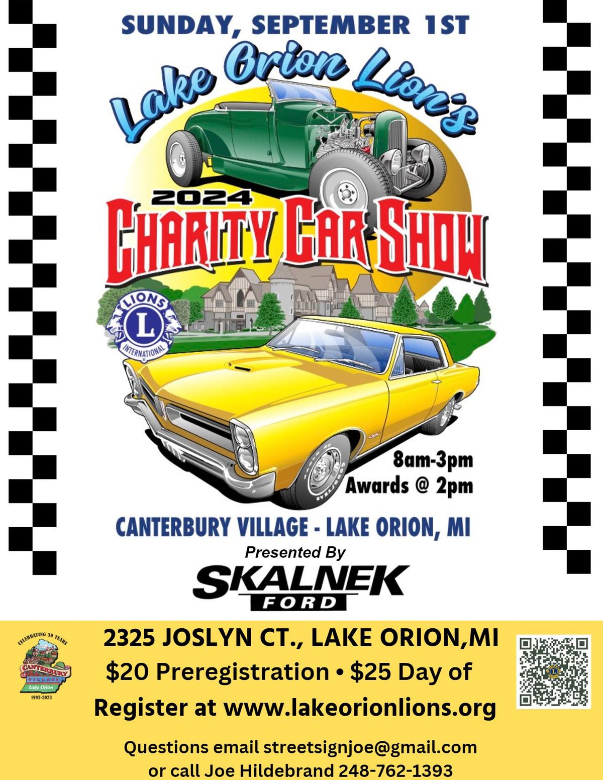 Lions Car Show Olde World Canterbury Village, Lake Orion, MI