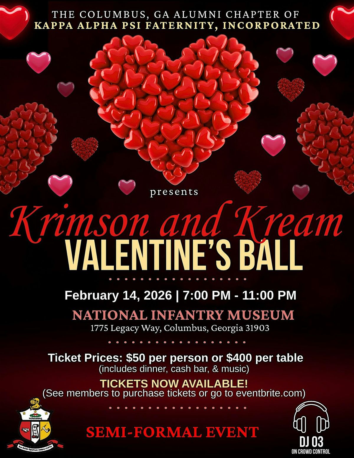 Krimson and Kream Valentine's Ball