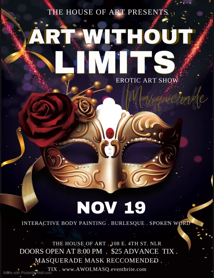 ART WITHOUT LIMITS EROTIC SHOW Masquerade The House of Art, Little