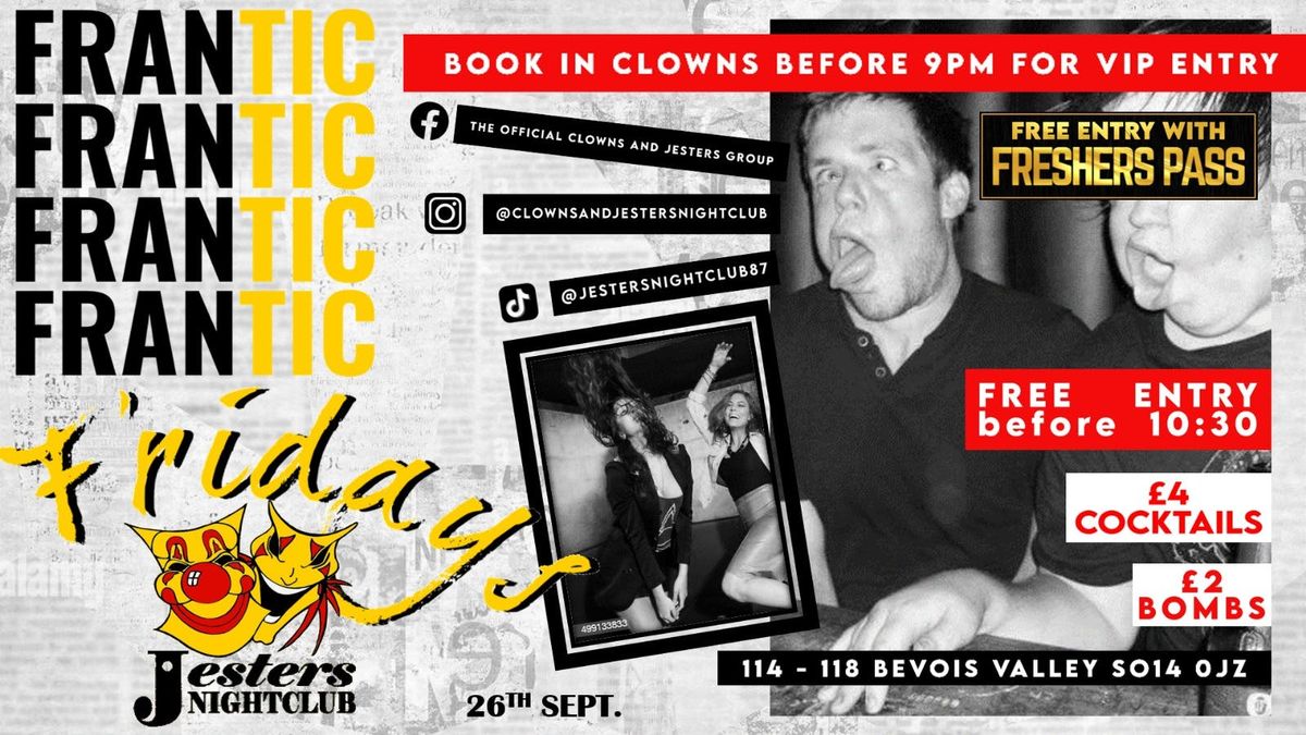 Frantic Friday \u2013 26th September