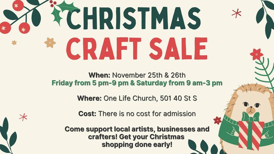 Christmas Craft Sale 501 40 St S, Lethbridge, AB T1J 4M1, Canada