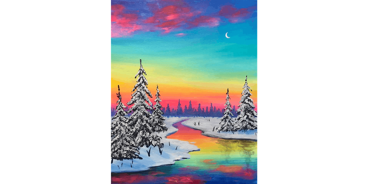 Winter Sunset - Paint and Sip in Fishkill | Classpop!\u2122