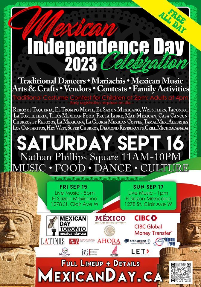 Mexican Independence Day 2023 Mexican Day Toronto Nathan Phillips