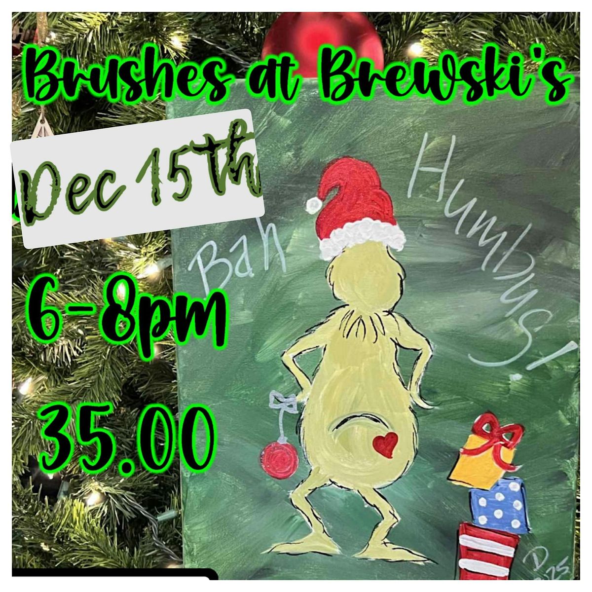 Brews & Brushes at Brewski's with Dara