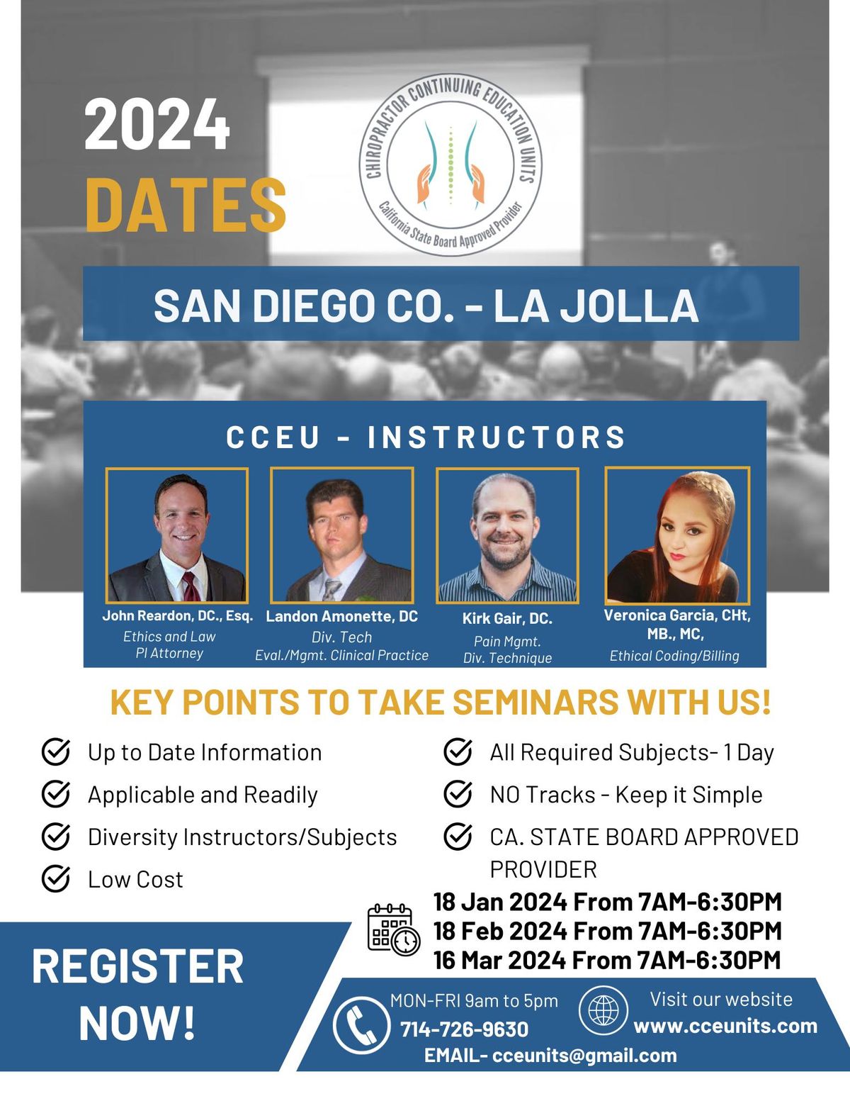 SAN DIEGO COUNTY CA APPROVED CONTINUING EDUCATION SEMINARS EMBASSY