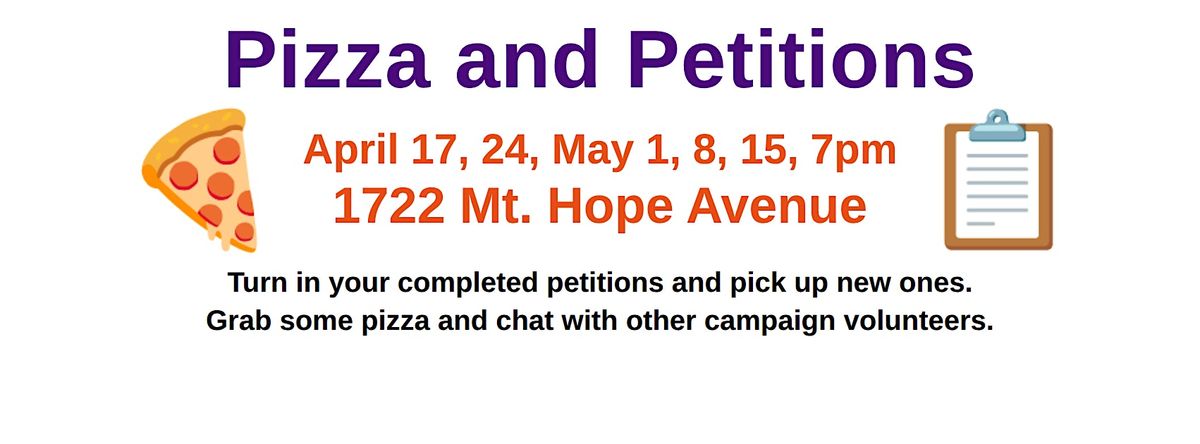Pizza and Petitions: Independent Edition