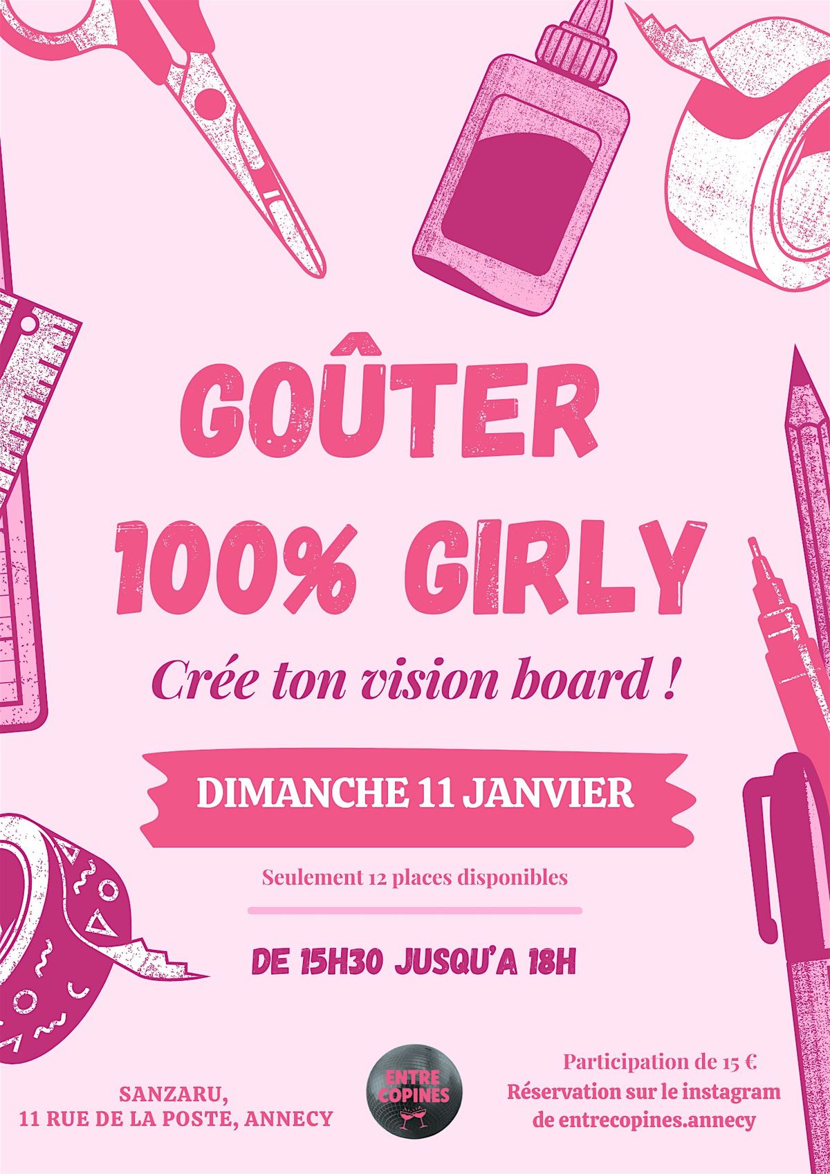 ATELIER VISION BOARD + GO\u00dbTER 100% GIRLY