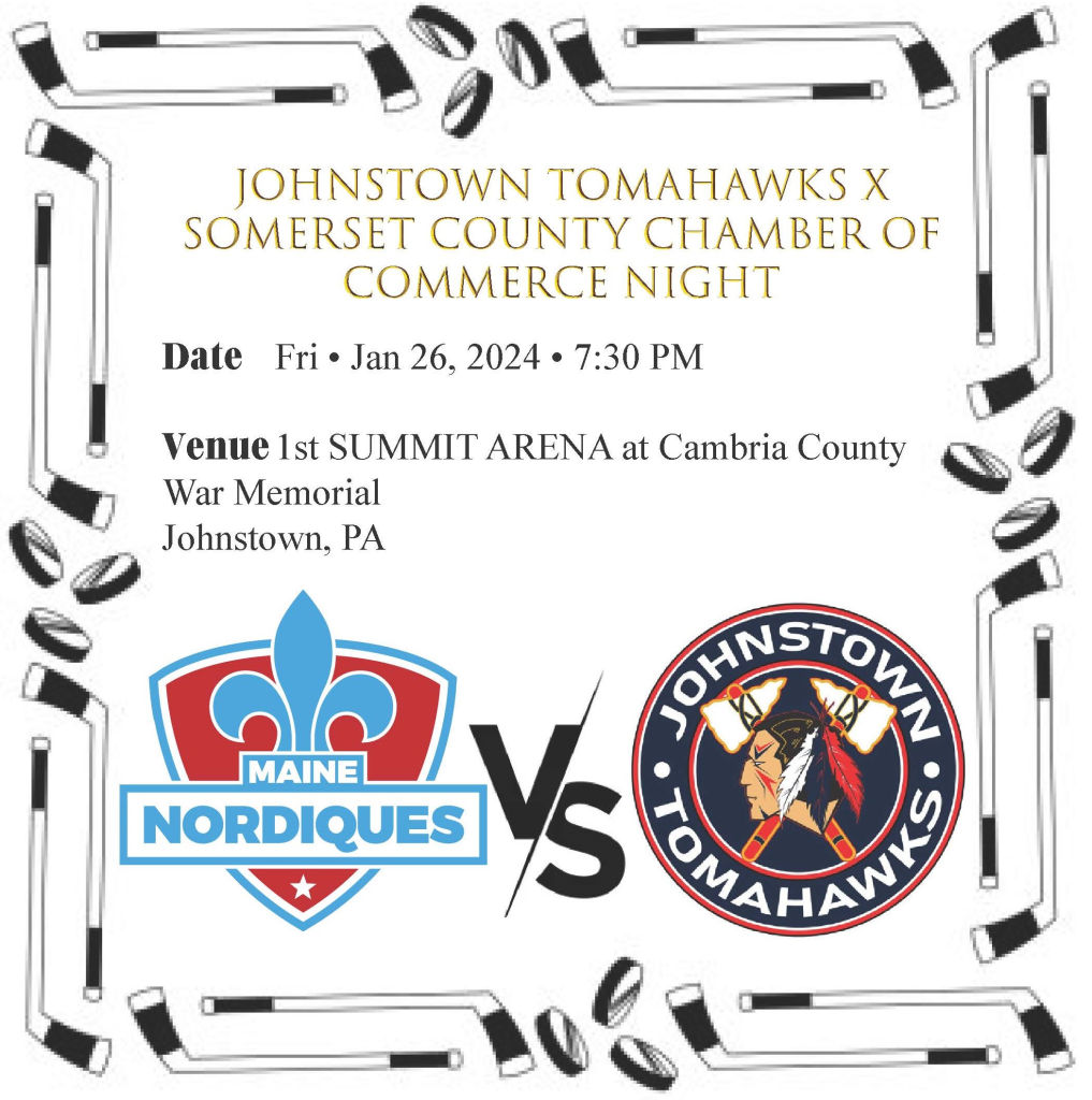 Maine Nordiques at Johnstown Tomahawks at 1st SUMMIT ARENA at Cambria County War Memorial