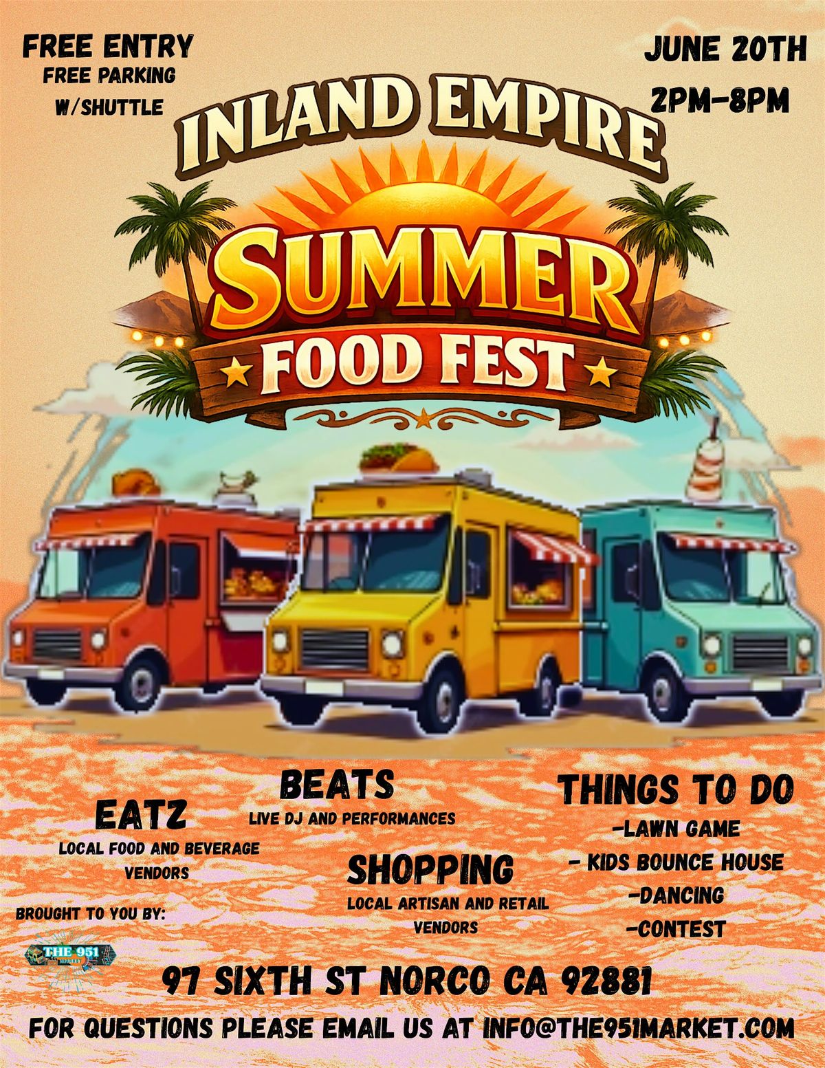Inland Empire Summer Food Festival at 11800 Indiana Ave, Riverside on ...