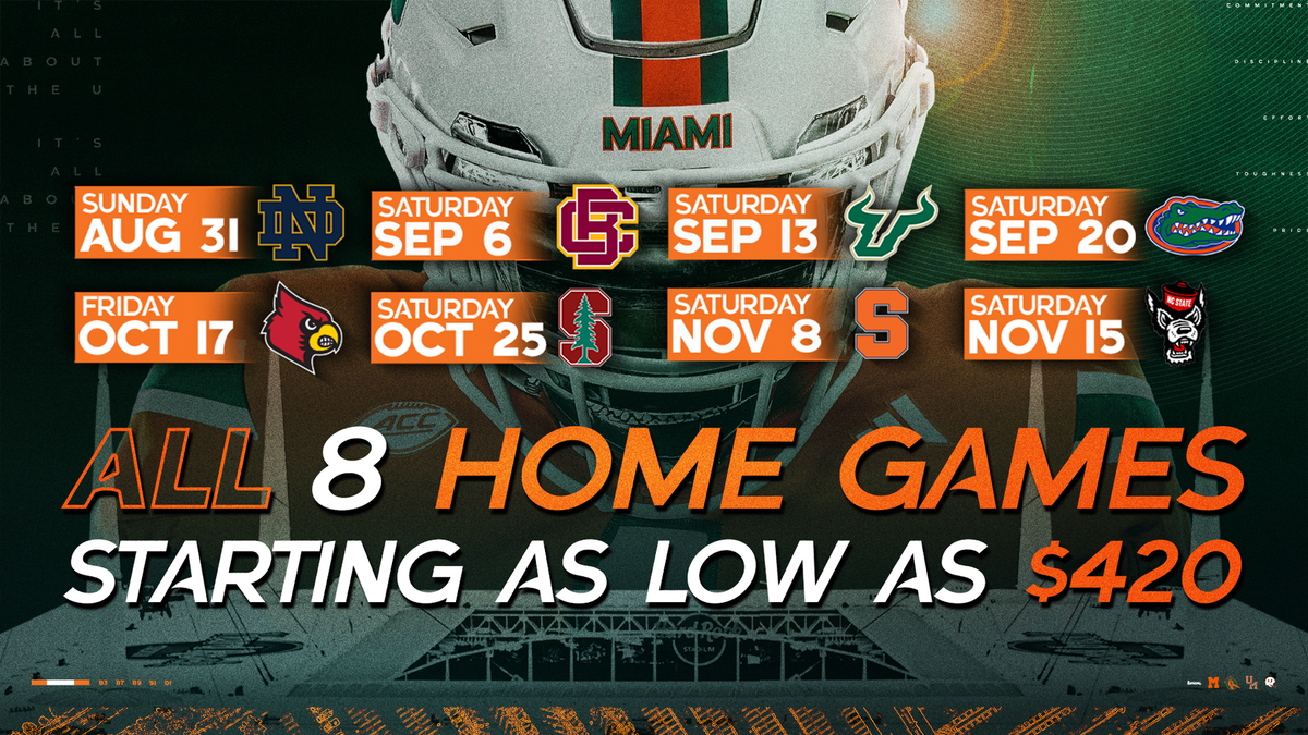 Florida Gators at Miami Hurricanes Football