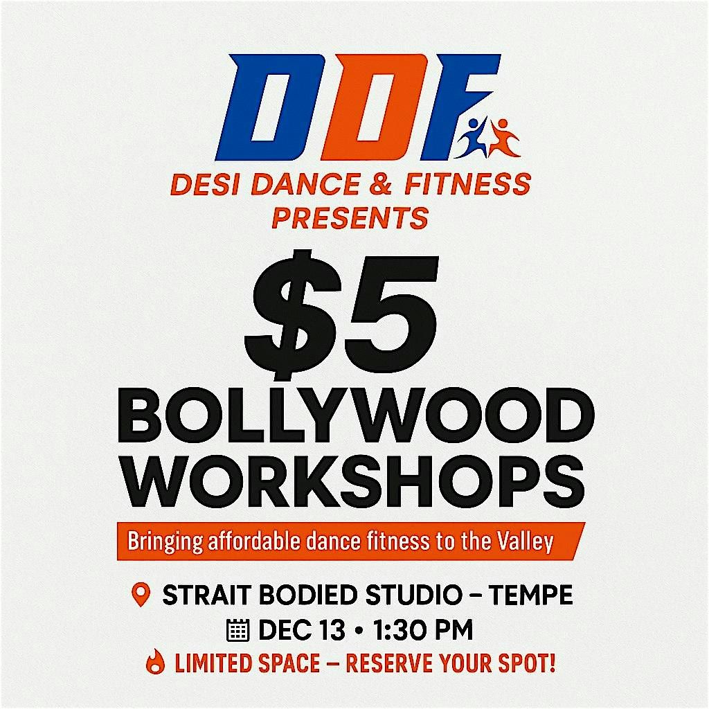 DDF $5 Bollywood Community Workshop