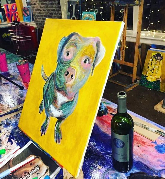 Paint your Pet Painting Class Market On Main, Columbia, SC October