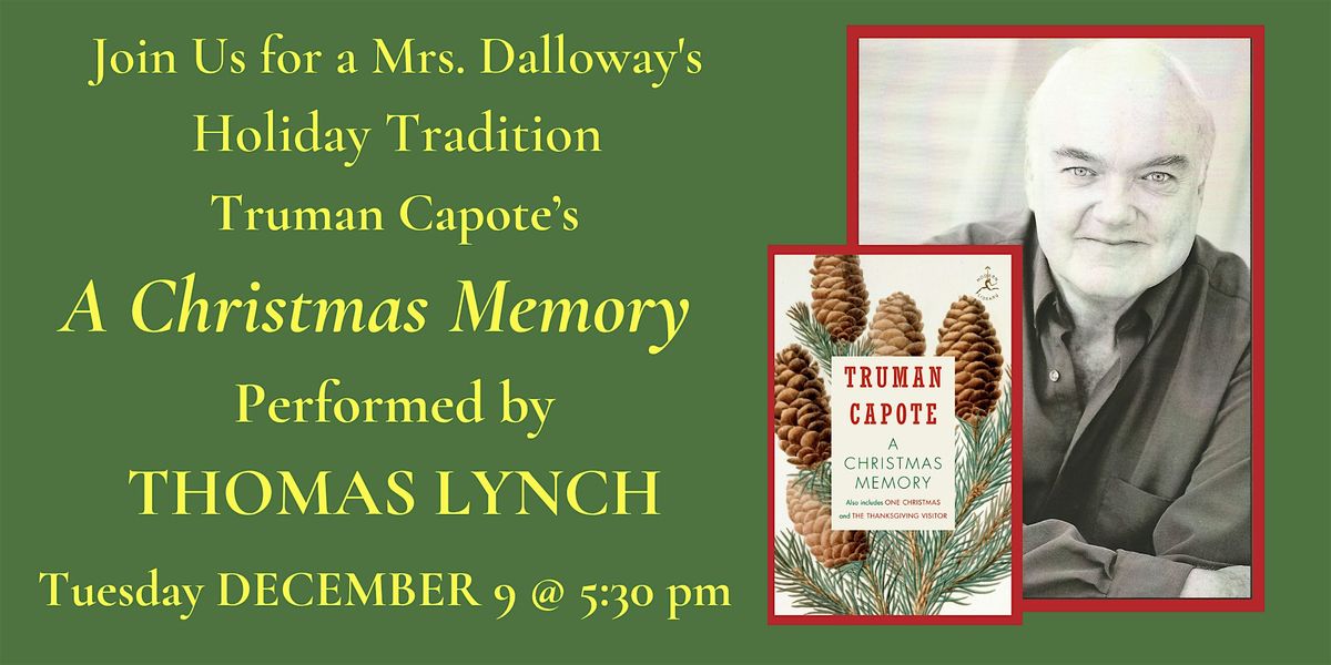 Thomas Lynch Reads Truman Capote's "A Christmas Memory"