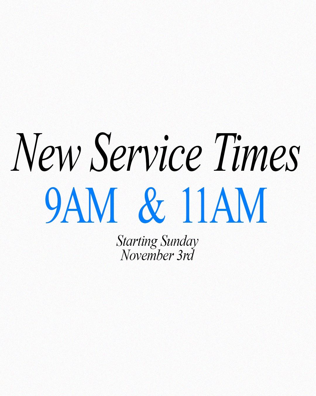 New Service Times 🎉 901 C C Woodson Rd, Early, TX November 3, 2024