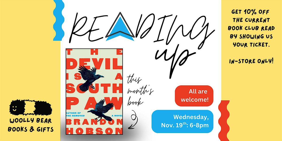 BOOK CLUB: Reading Up (Monthly Meeting)