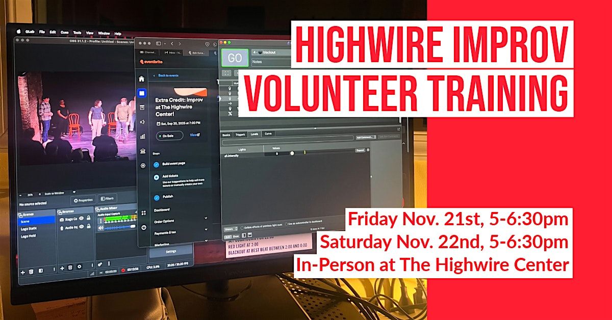Volunteer Training at Highwire Improv!