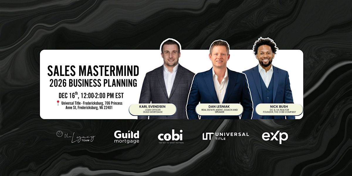 Sales Mastermind + 2026 Business Planning Workshop