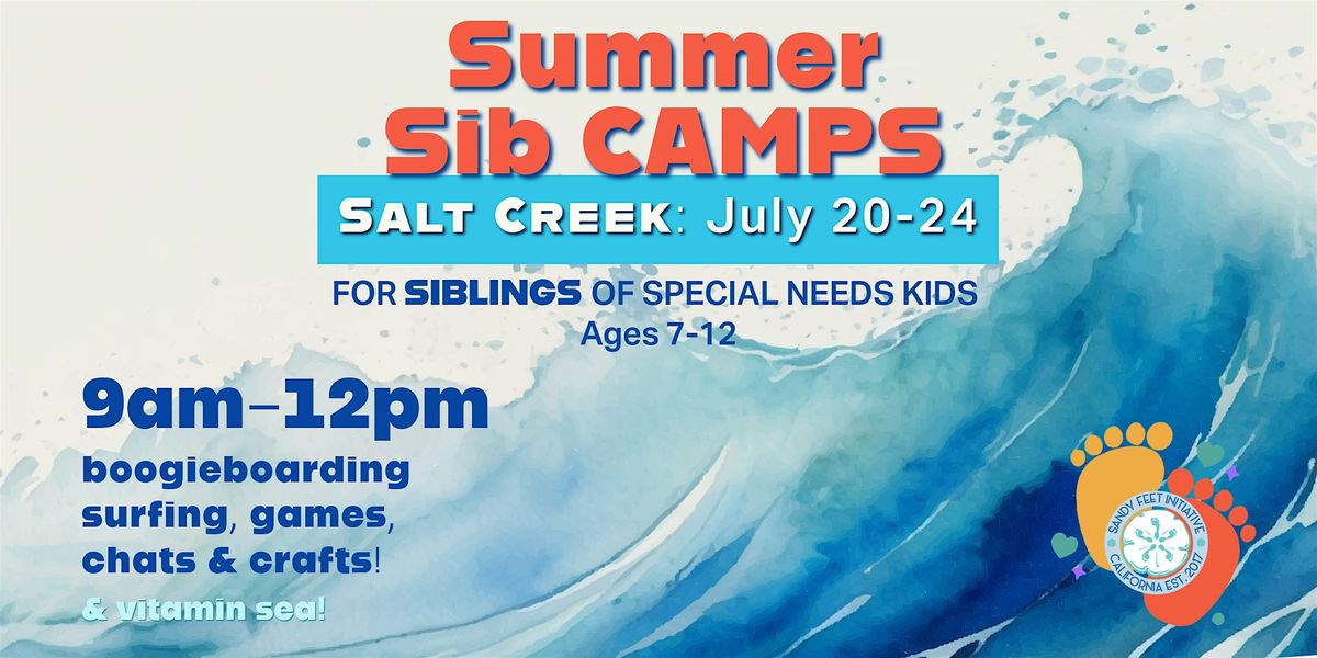 SUMMER SibShop CAMP Salt Creek Beach